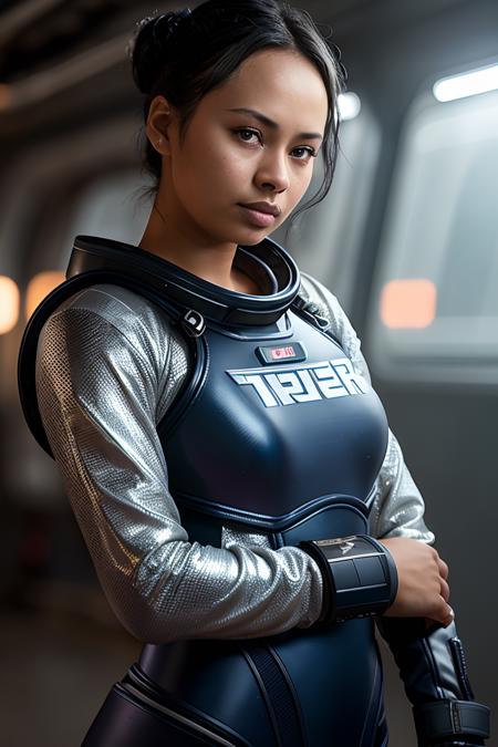 00046-3253480209-consistentFactor_euclidV5-photo of beautiful (fr4nki34d4ms_0.99), a woman as a space smuggler, hair upsweep updo, silver space marine uniform, trousers, s.png